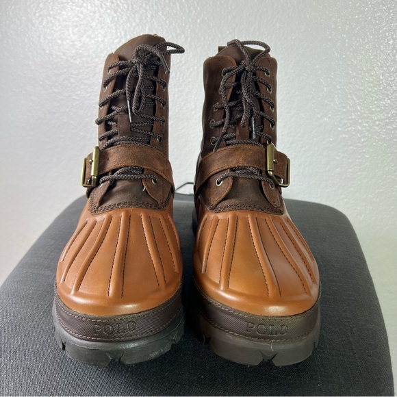 Polo Ralph Lauren Oslo High Waterproof Leather-Suede Boot Size 11 - Picture 5 of 10